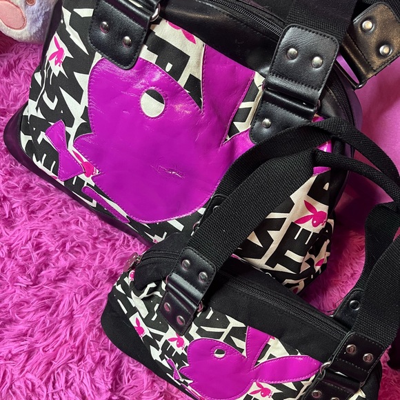 SOLD Playboy y2k matching purse & duffel bag - Picture 10 of 11
